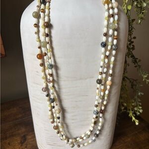 Jay King Mine Finds DTR 50” Multi Gemstone Station Necklace (P)